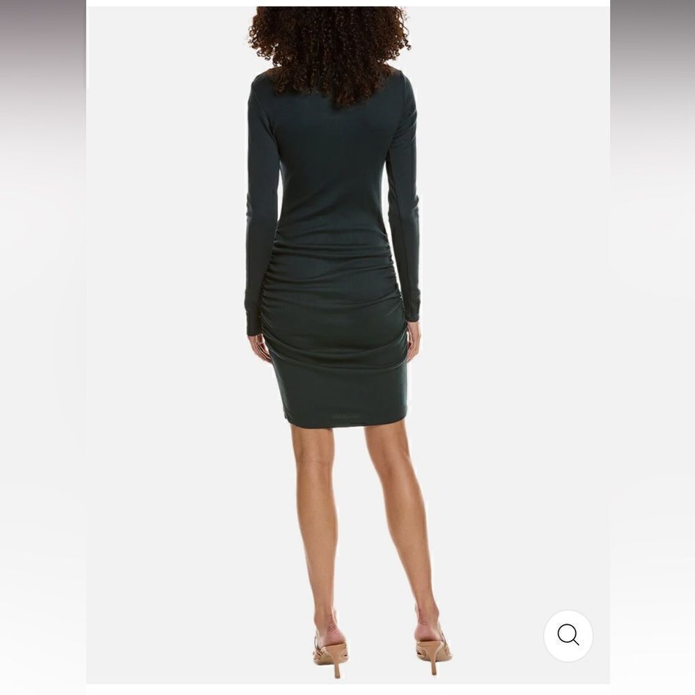 Michael Stars Velma Turtleneck Ribbed Mini Dress in black, size XS NWT - Picture 2 of 6